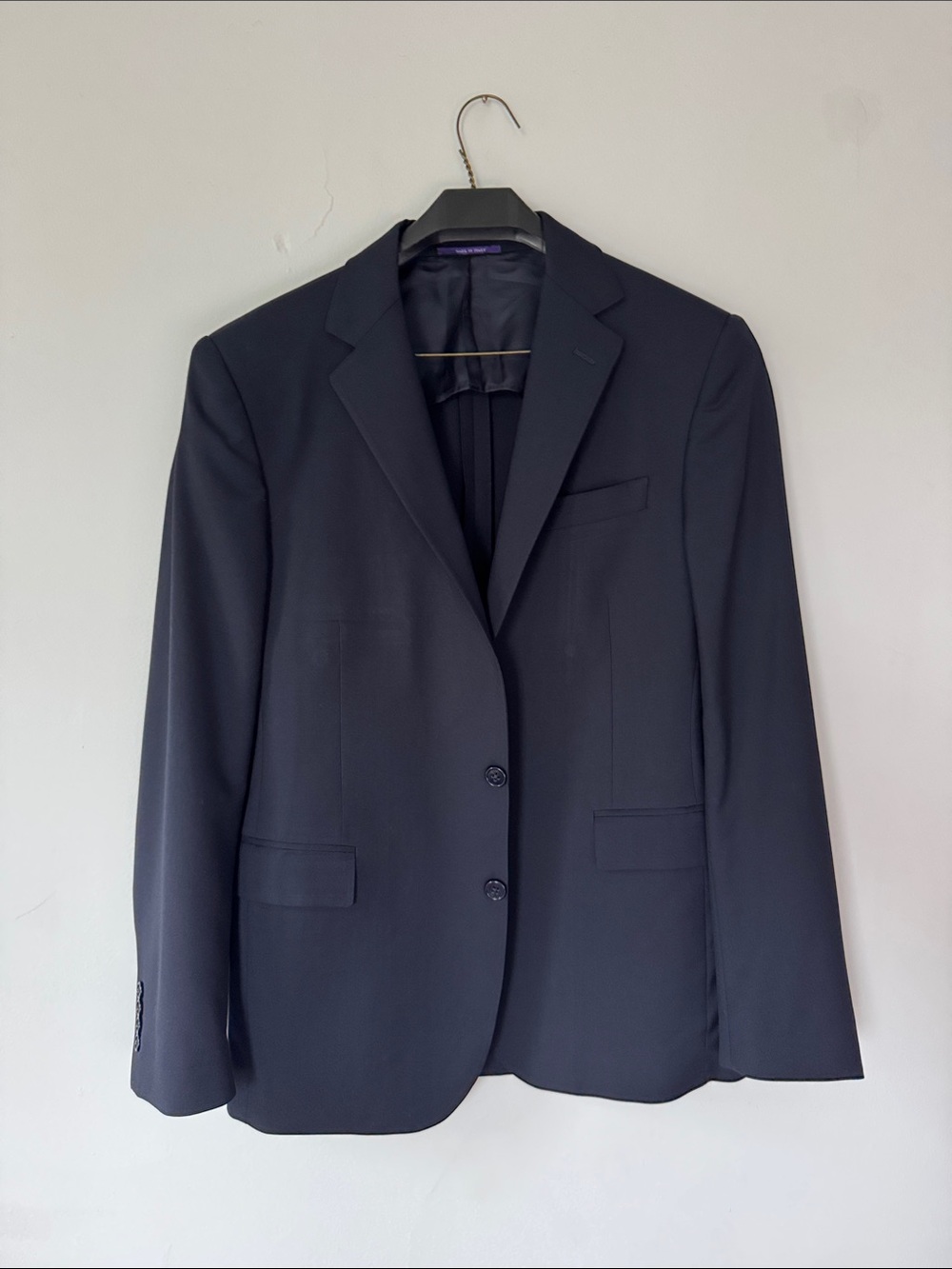 Ralph Lauren Purple Label Men's Navy Two-Button Blazer